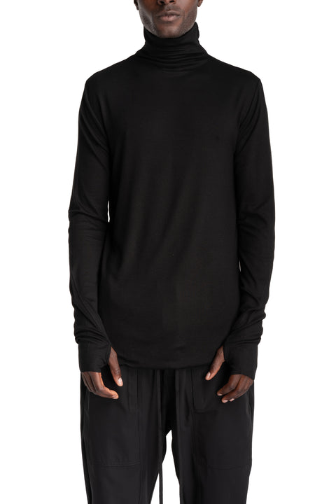 Thom Krom | AW26 - Roll Neck Longsleeve, Black MTS1003