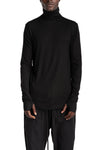 Thom Krom | AW26 - Roll Neck Longsleeve, Black MTS1003