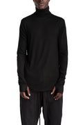 Thom Krom | AW26 - Roll Neck Longsleeve, Black MTS1003