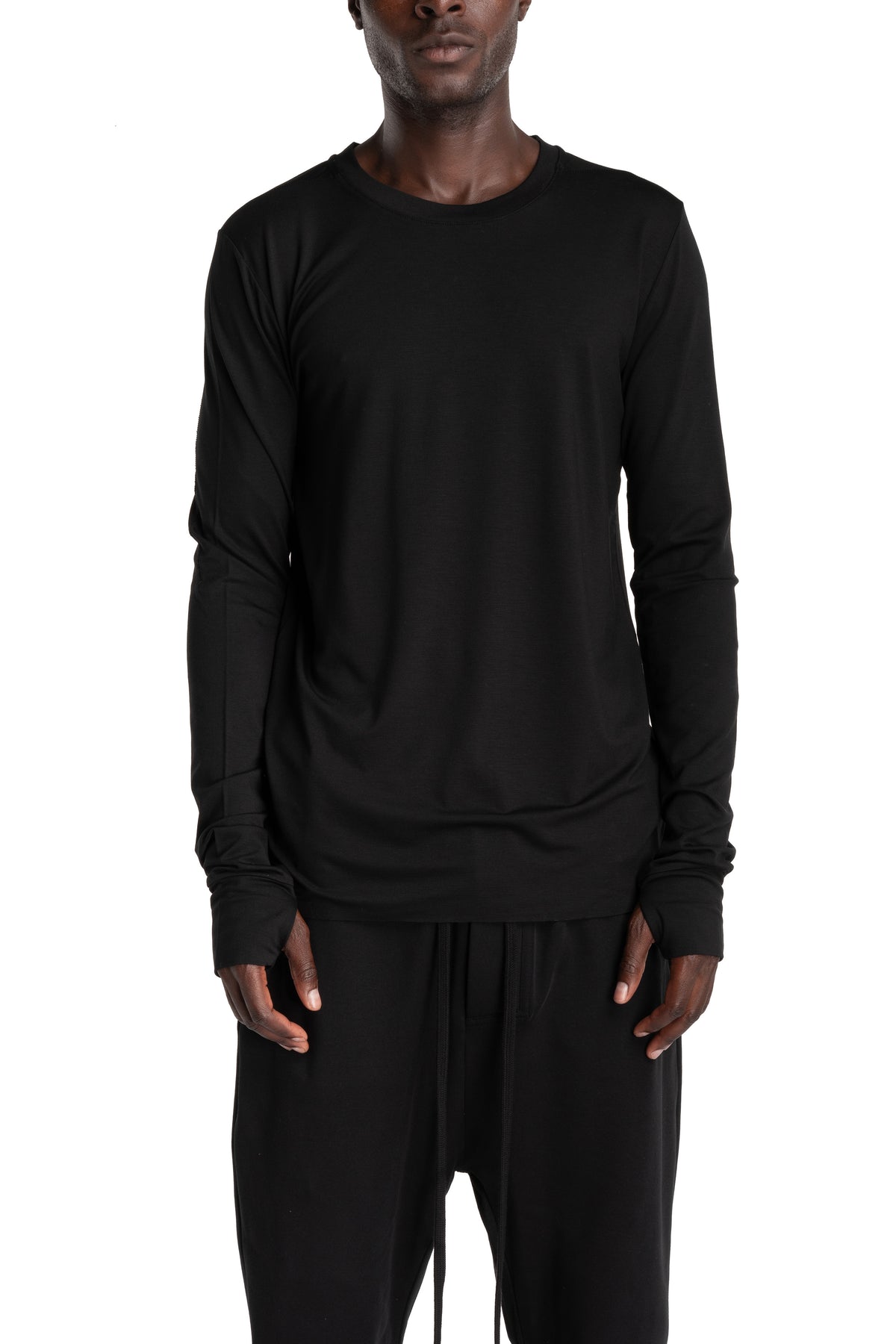 Thom Krom | AW26 - Longsleeve Shirt, Black MTS970
