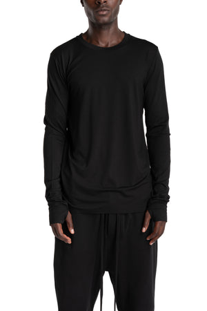 Thom Krom | AW26 - Longsleeve Shirt, Black MTS970