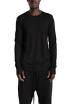 Thom Krom | AW26 - Longsleeve Shirt, Black MTS970