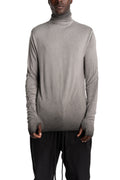Thom Krom | AW26 - Roll Neck Longsleeve, Cold Dye Grey MTS1003