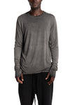 Thom Krom | AW26 - Longsleeve Shirt, Cold Dye Grey MTS970