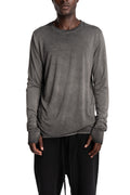 Thom Krom | AW26 - Longsleeve Shirt, Cold Dye Grey MTS970