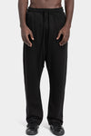 Thom Krom | SS26 - Drop crotch cotton sweatpants, Black MST518