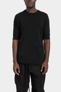 Thom Krom | SS26 - Cuffed sleeve t-shirt, Black MTS942