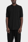 Thom Krom | SS26 - Short sleeve jersey shirt, Black MTS951