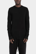 Thom Krom | SS26 - Lightweight long sleeve tee, Black MTS953