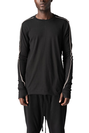 Thom Krom | AW26 - Cotton stretch jersey top, Black MTS960