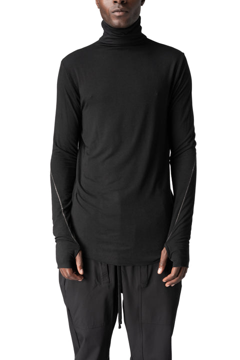 Thom Krom | AW26 - Modal cashmere jersey top, Black MTS979