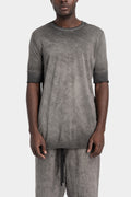 Thom Krom | SS26 - Cuffed sleeve t-shirt, Cold dyed grey MTS942