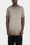Thom Krom | SS26 - Soft cotton blend t-shirt, Cold dyed olive MTS937