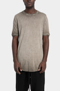 Thom Krom | SS26 - Soft cotton blend t-shirt, Cold dyed olive MTS937