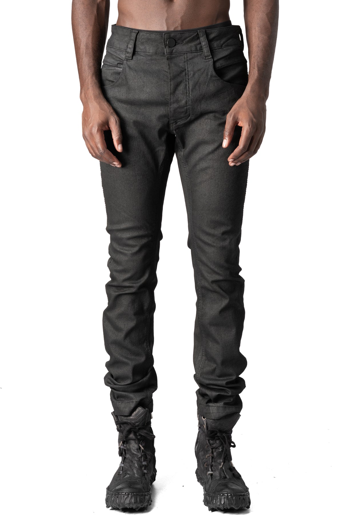Thom Krom | AW26 - Coated stretch denim trousers, MT107