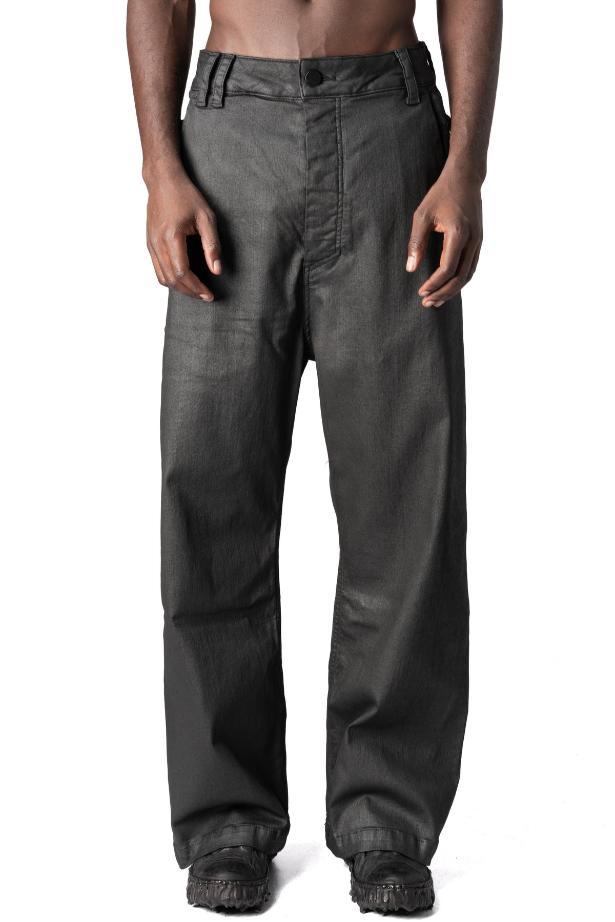 Thom Krom | AW26 - Coated stretch denim trousers, MT108