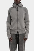 Thom / Krom | SS25 - Hood zip up sweater, Used grey MSJ691
