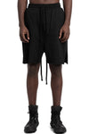 Thom Krom | SS26 - Cotton drawstring shorts, MST513 Black