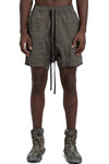 Thom Krom | SS26 Crushed nylon shorts, Olive earth MP42