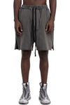 Thom Krom | SS26 - Cotton drawstring shorts, Dark used grey MTS513