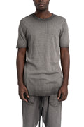 Thom Krom | SS26 - Slim rib t-shirt, Cold dye grey MTS948