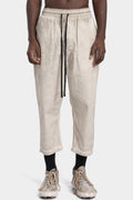 Thom Krom | SS26 - Cropped cotton poplin pants, Vegetal stone MP38