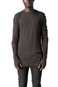 Thom Krom | AW26 - Cotton jersey top, Cold brown MTS999