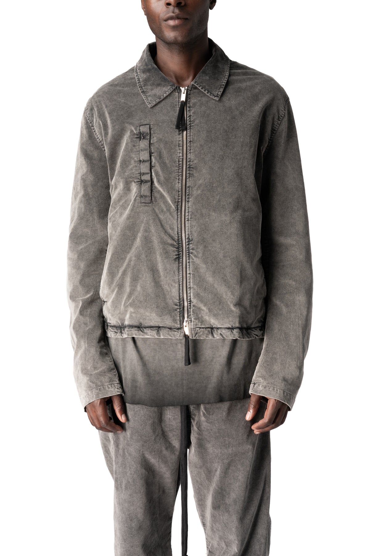 Thom Krom | AW26 - Cotton stretch jacket, Used grey MJ94
