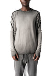 Thom Krom | AW26 - Cotton stretch jersey top, Cold dye grey MTS960