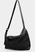 Werkschwarz | Large geometric leather shoulder bag | WERK 21P