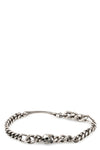Werkstatt München | Fine skull bracelet - M2601