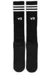 Y-3 | Striped High Socks, Black KD0204