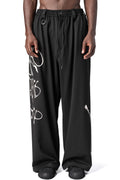 Y-3 | AW26 - Chito graphic wide leg wool pants, Black KR8712