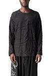 Y-3 | AW26 - Pleated oversized long sleeve t-shirt, Black KT1400