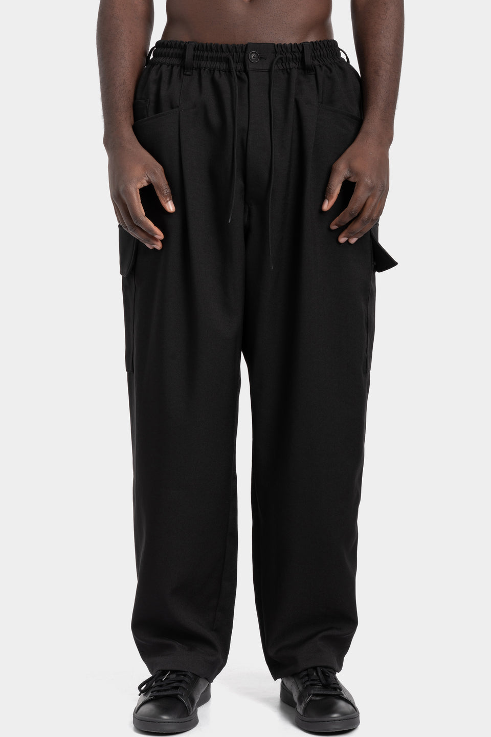 Relaxed pocket drawstring pants