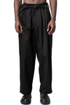 Y's Yohji Yamamoto | AW26 - Side tape cotton pants, Black MA-P01-002