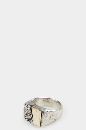 Enri Mars | Silver & gold square rings