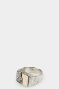 Enri Mars | Silver & gold square rings