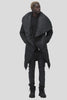 La Haine Inside Us | AW24 - Padded nylon asymmetrical high neck coat