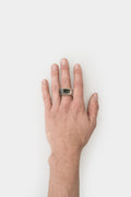 OSS | Crusader oxidised silver ring