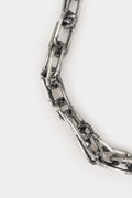 Silver chain necklace, Oxidised