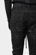A.F Artefact | Coated anatomical fitted drawstring pants