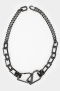 JULIUS_7 | SS23 - Geometric neck chain, Black