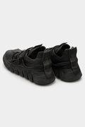 PURO | SS23 - Elastic cross laced slip on low sneakers, Black