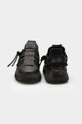 PURO | SS23 - Elastic cross laced slip on low sneakers, Black