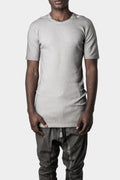 69 By Issac Sellam | SS23 - Ribbed organic cotton taped tee, Alu