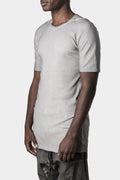 69 By Issac Sellam | SS23 - Ribbed organic cotton taped tee, Alu