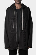 Rick Owens DRKSHDW | SS23 - Zip front peter hood sweater
