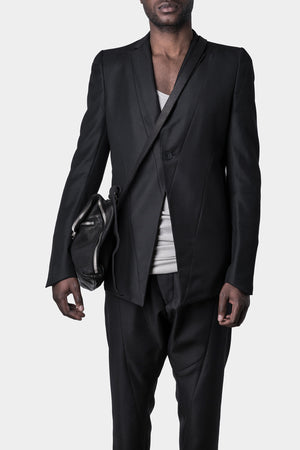 GUIDI M100 - Messenger bag, Black / Full Grain Horse Leather